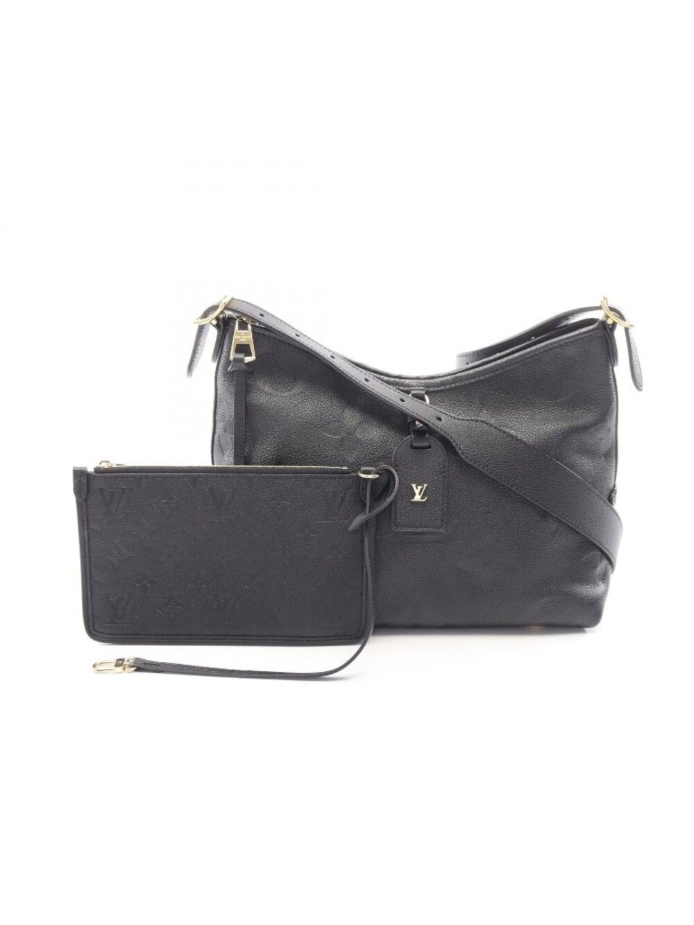 Louis Vuitton Shoulder Bag Carryall Zip NM PM Monogram Empreinte Noir Leather